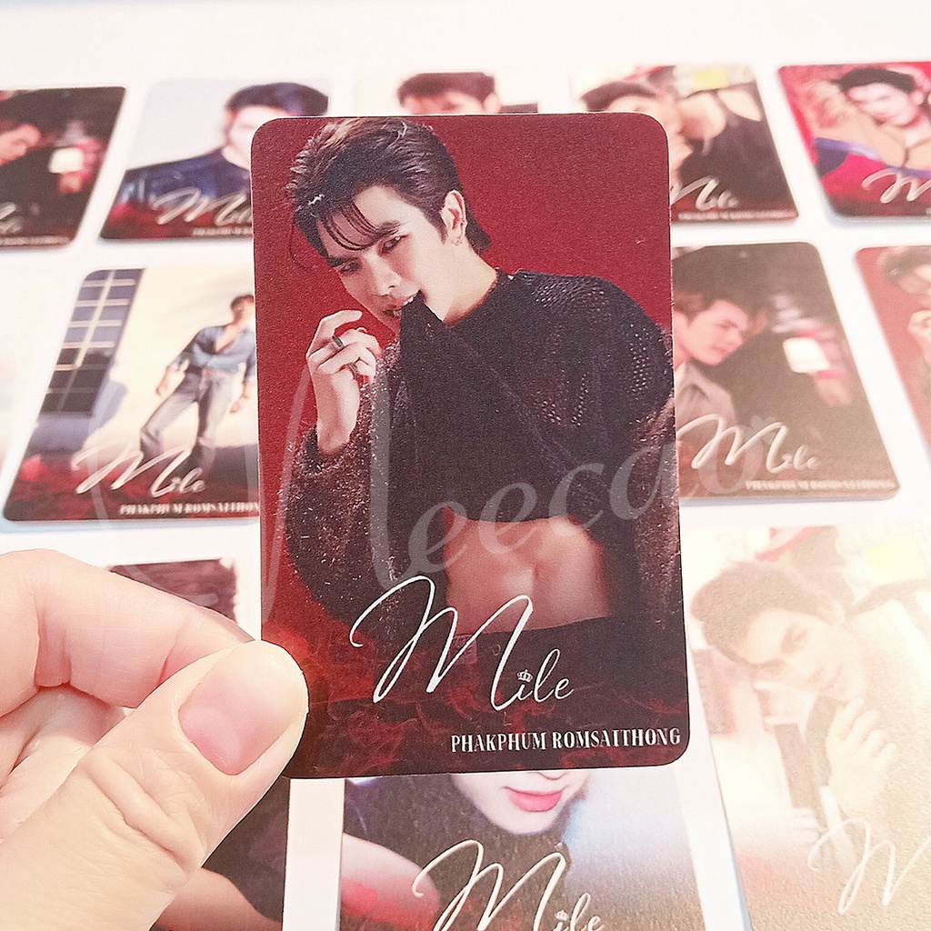 1 Card Bo Góc MILEAPO KINNPORSCHE MILE PHAKPHUM Romsaithong APO NATTAWIN Wattanagitiphat Thẻ Ảnh Designed Unoff Neecao