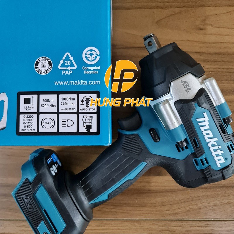 Máy siết bulong dùng pin Makita DTW700Z -18V (thân máy -chưa gồm pin, sạc)