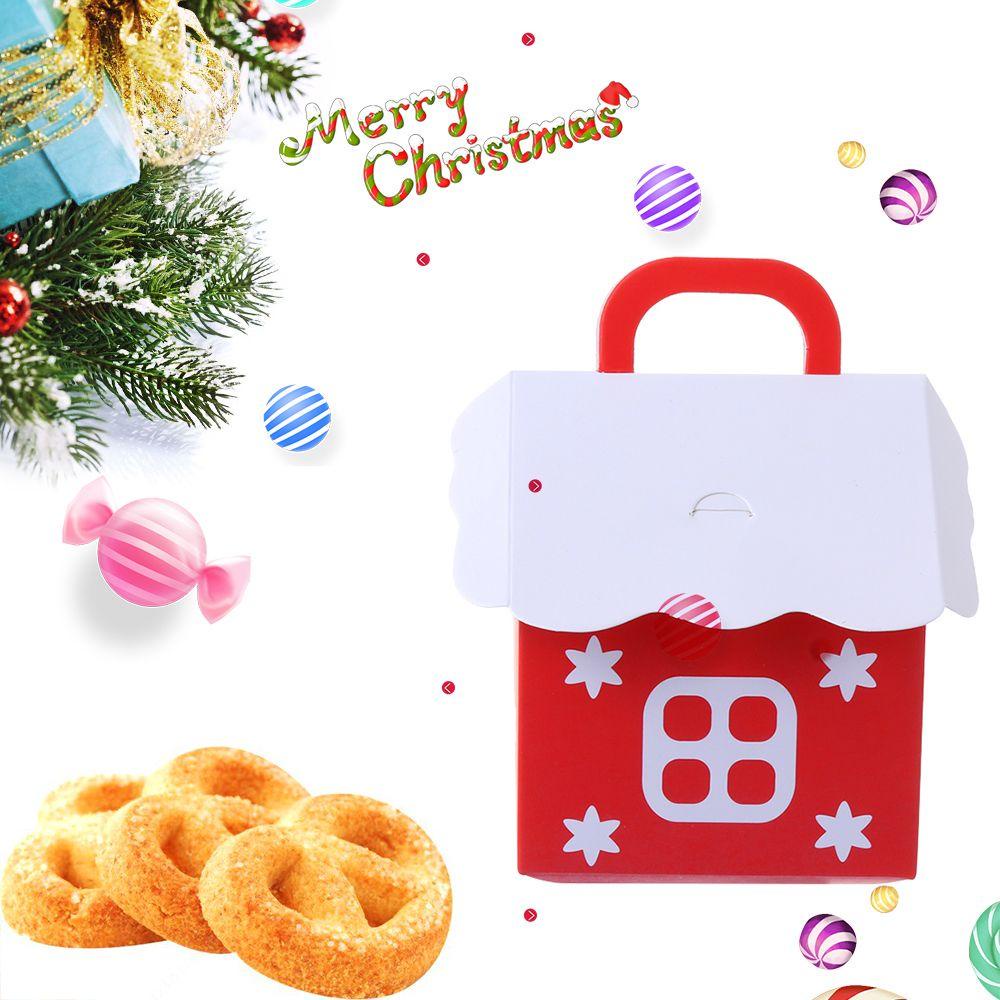 CONOPERY Set 5 / 10 Túi Giấy Đựng Bánh Kẹo Giáng Sinh