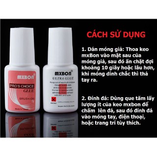 Keo dán móng giả siêu chắc mxbon 7g