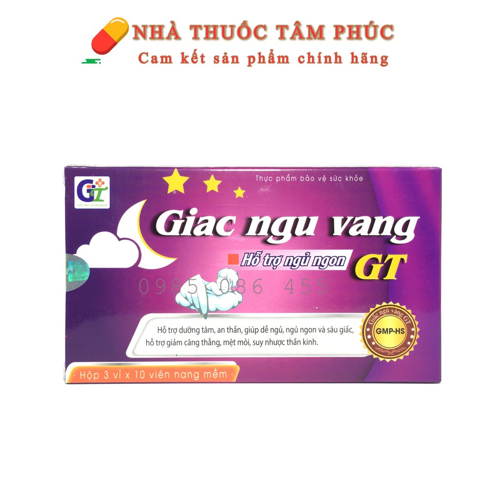 Giấc Ngủ Vàng GT - Hỗ trợ giúp ngủ ngon, dưỡng tâm an thần