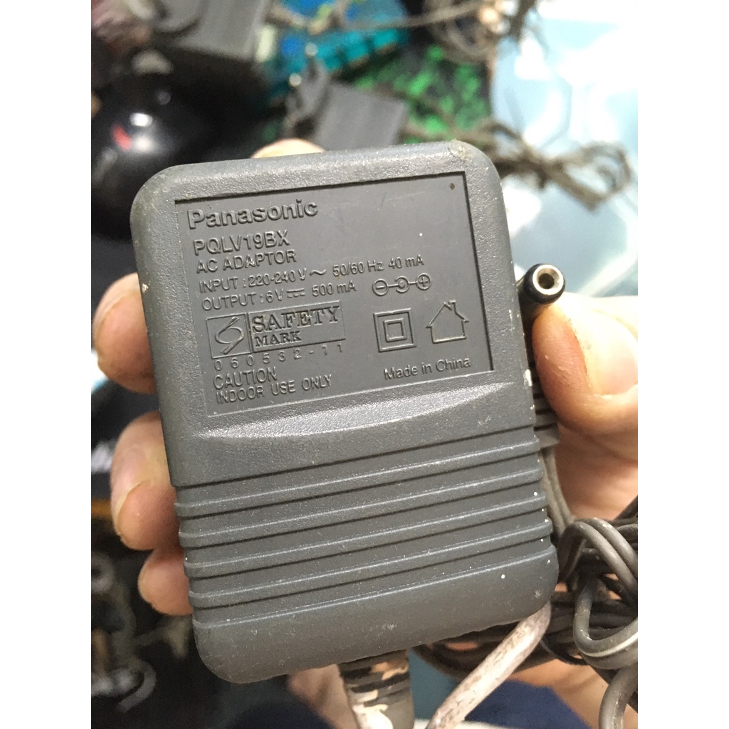 CHÍNH HÃNG QUA SỬ DỤNG  Nguồn sạc Adapter , đốc điện thoại Panasonic 6.5v 500ma 6V 300ma nguyên bản pnlc1008za