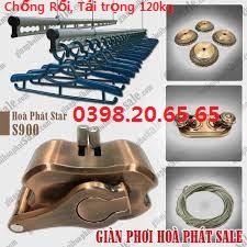 Giàn phơi cao cấp chống rối cáp