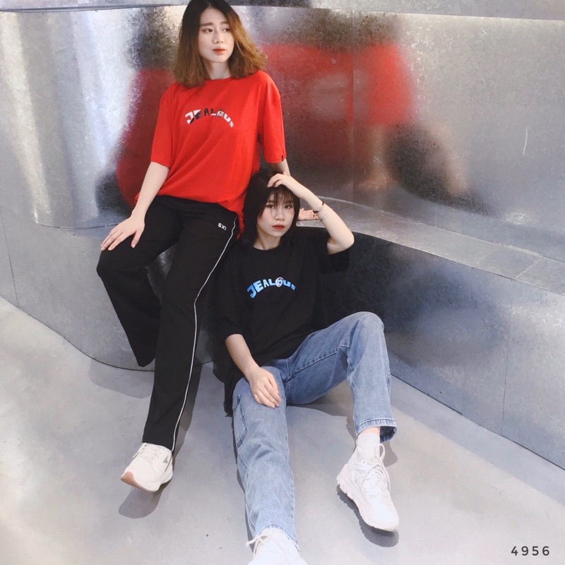 Áo thun unisex, áo phông rộng circle Jealous product 4956