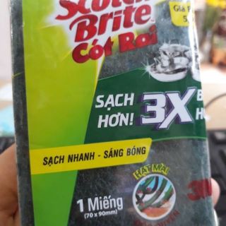 6 miếng rửa chén bát cọ xoong Scotch Brite