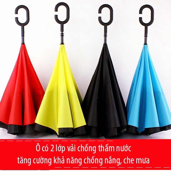 Ô Dù Gấp Ngược Sử Dụng 2 Chiều Kazbrella Phong Cách Âu Châu