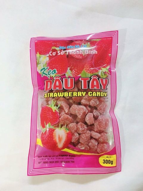 500gram ô mai dâu tây ( kẹo dâu tây)