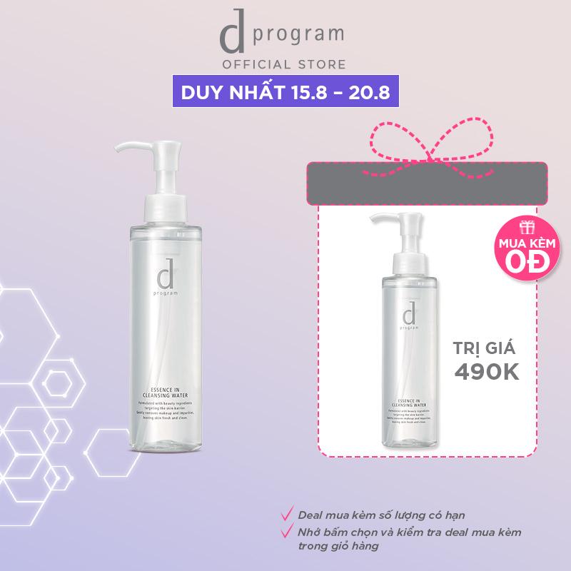 Nước tẩy trang dưỡng da Essence Cleansing Water d program 180ml