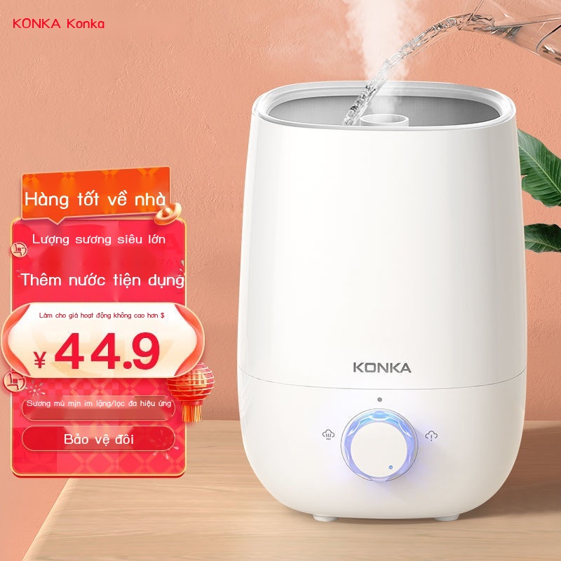 máy giữ ẩm◘┇Máy phun sương tạo ẩm Konka home câm phòng ngủ công suất lớn cho bà bầu và trẻ sơ sinh thanh lọc không khí x