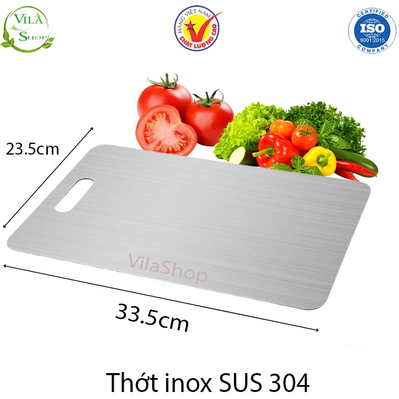 Thớt Inox, Thớt Nhựa Nhà Bếp Đa Năng Chống Gỉ Chống Ẩm Mốc Khánh Khuẩn Không Mùi An Toàn Tiện Lợi