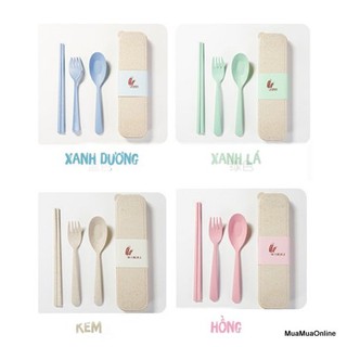 Bộ Đũa Muỗng Nĩa Lúa Mạch