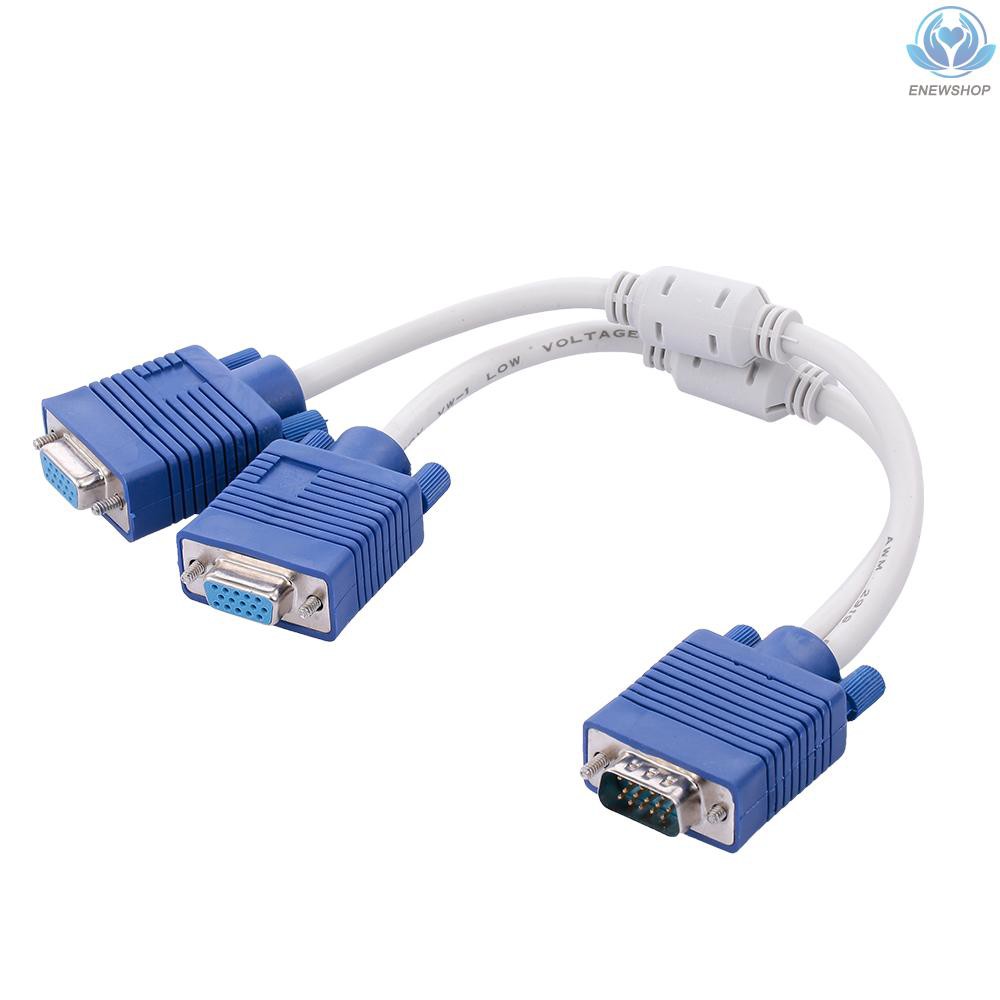 Cáp Vga 1 Đầu Dương Sang 2 Cổng Vga Cho Máy Tính / Laptop / Máy Chiếu / Stb