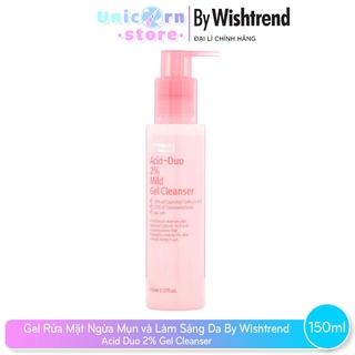 Sữa Rửa Mặt Dạng Gel By Wishtrend Acid Duo 2% Gel Cleanser 150ml