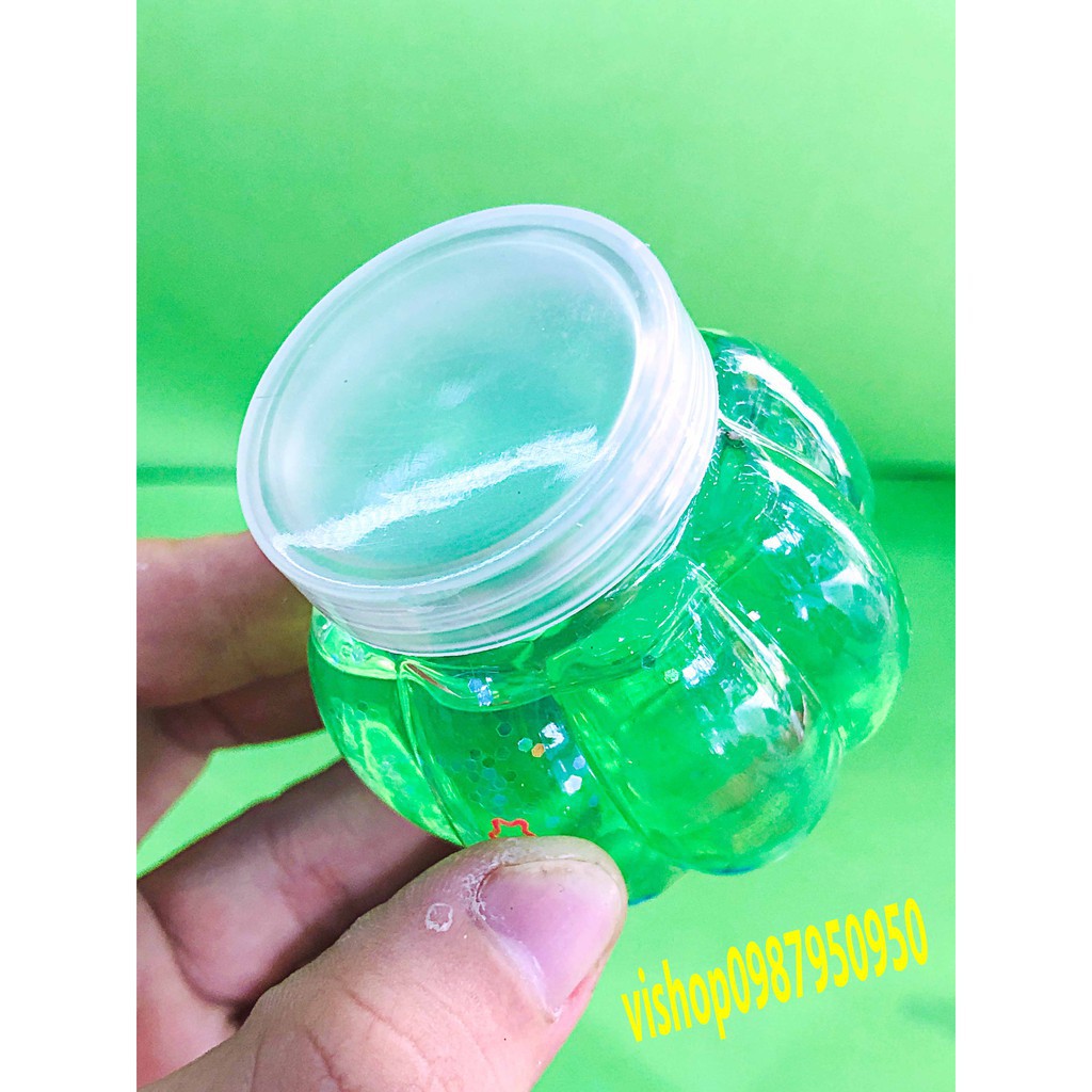  slime bí ngô ngọc trai - dạng mềm dẻo mã QBK98 Ssp16