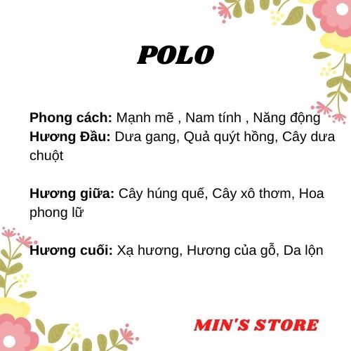 Nuoc hoa mini Polo. nam sang trọng,đẳng cấp