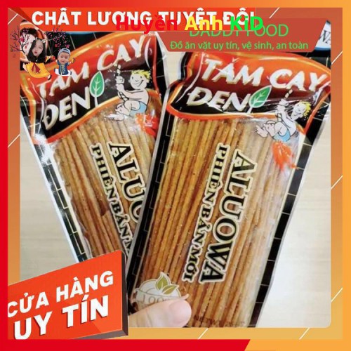 10 Gói Tăm Cay Đen Aluowa Đồ Ăn Vặt Cổng Trường Siêu Hot Hit Của Các Bạn Nhỏ.