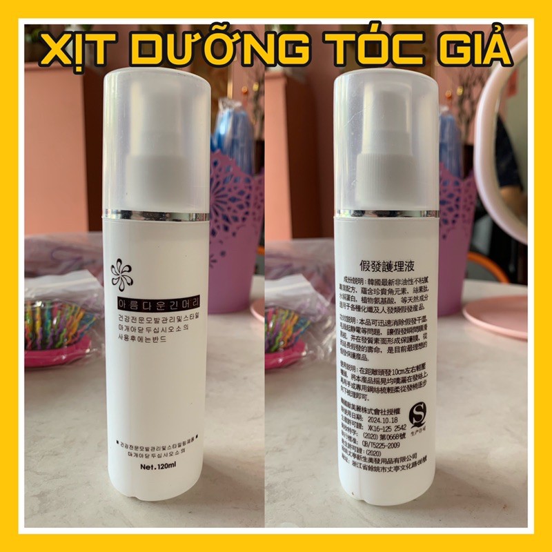 [COMBO QUÀ TẶNG] Xịt Dưỡng Tóc giả giúp tóc hết rối, thơm và mềm mượt sử dụng tóc giả bền lâu BFU WIGS