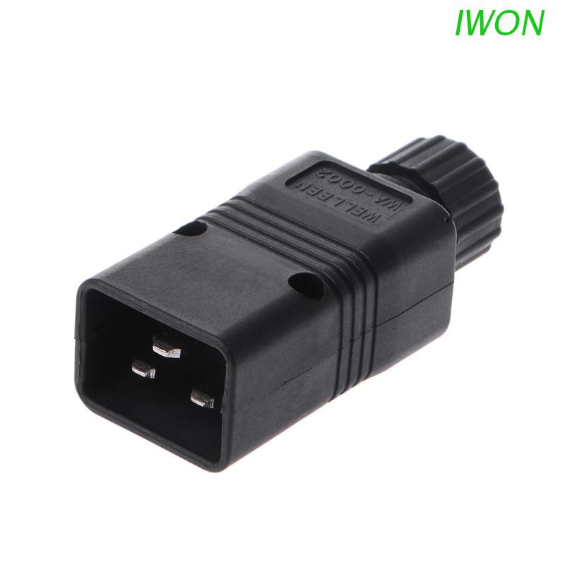 Phích cắm nguồn AC IWON IEC 320 C20 16A 250V