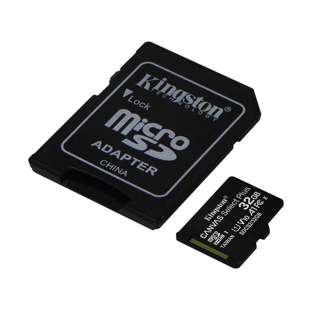 Thẻ nhớ micro SDXC Kingston 32GB Canvas Select Plus upto 100MB/s + Adapter | BigBuy360 - bigbuy360.vn