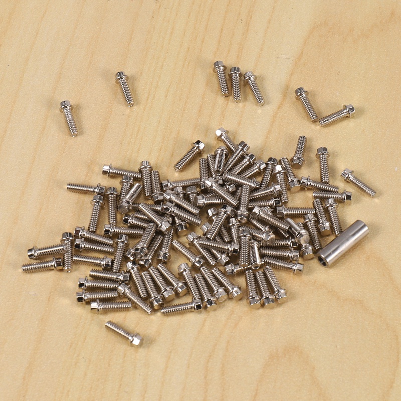 Bộ 100 Ốc Vít 1.9 2.2 M2 Trang Trí Vành Bánh Xe Điều Khiển Từ Xa Axial SCX10 90046 AXI03007 Traxxas TRX4 1 / 10