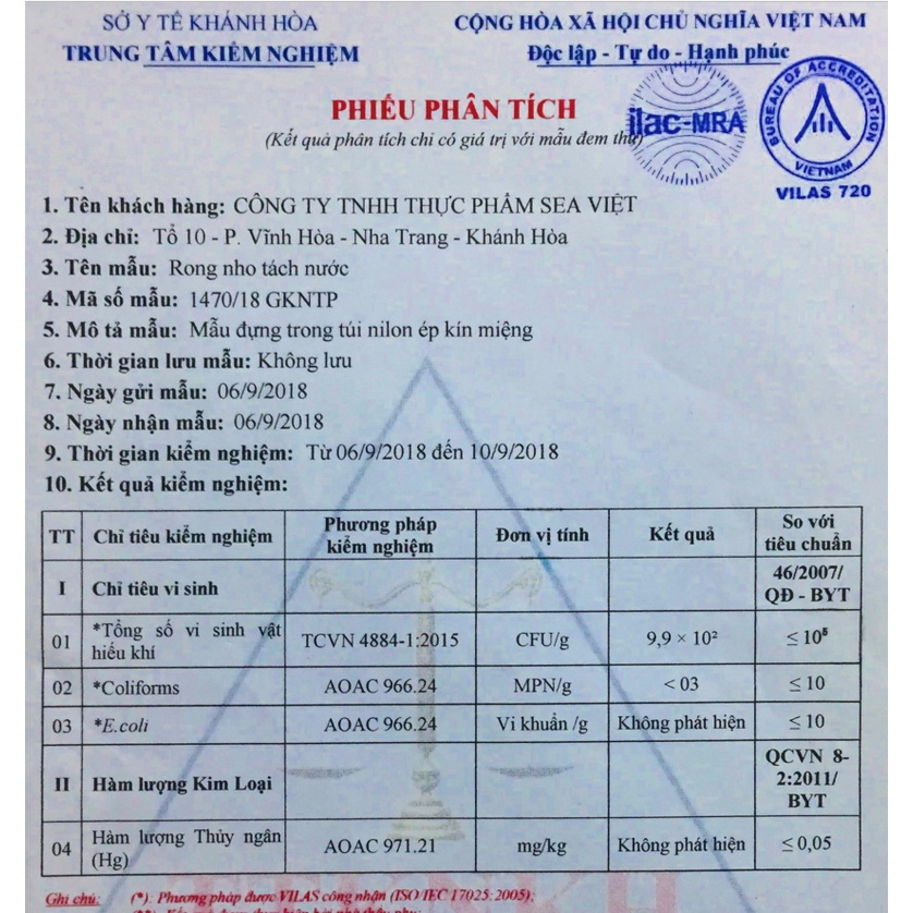 10 Hộp rong nho Sea Việt - hộp 220g