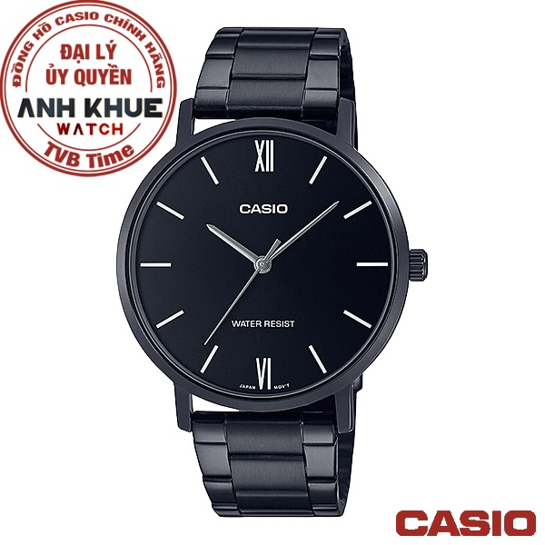 Đồng hồ nam dây kim loại Casio chính hãng Anh Khuê MTP-VT01B-1BUDF (40mm)