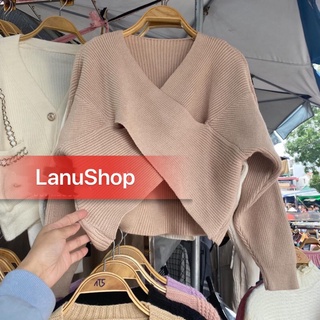 Áo len cổ chéo💕Freeship💕ảnh thật cuối