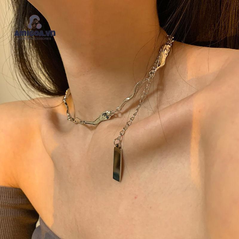 ✨✨Vòng cổ Thép Titan Phong Cách Hip Hop Thời Trang Cá Tính Cho Nữ