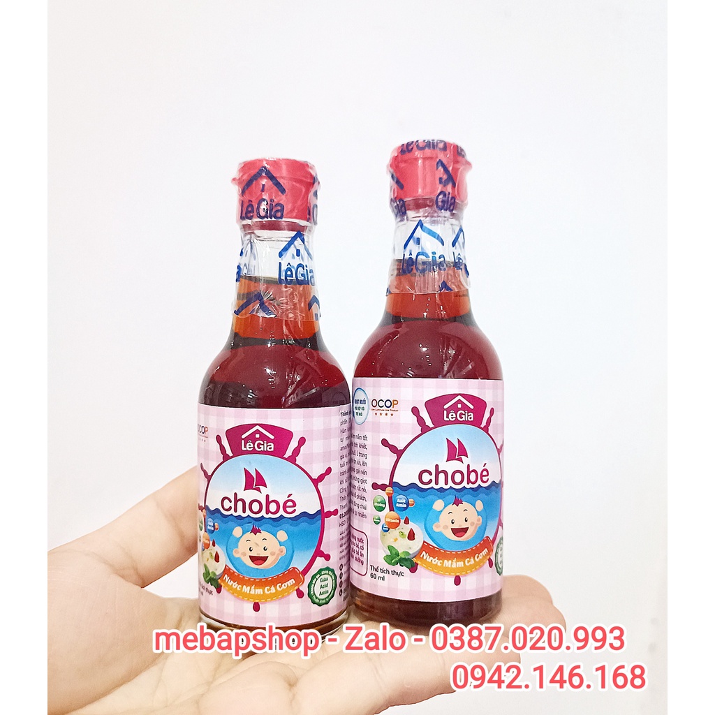 NƯỚC MẮM ĂN DẶM LÊ GIA CHO BÉ 60ML