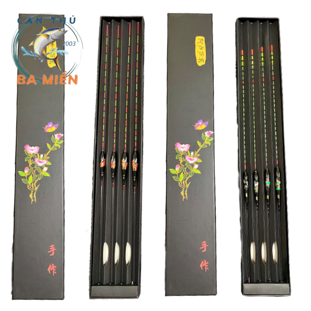Bộ phao đài săn hàng gồm 4 quả tặng kèm hộp chống nước Đồ Câu Việt Bắc