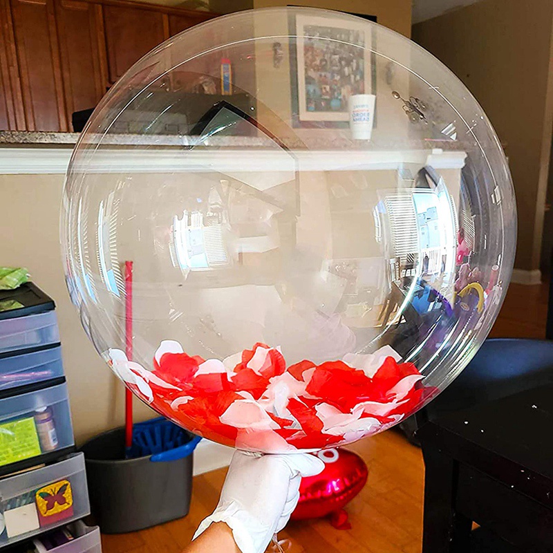 Set 40 Bong Bóng Trong Suốt Trang Trí Tiệc