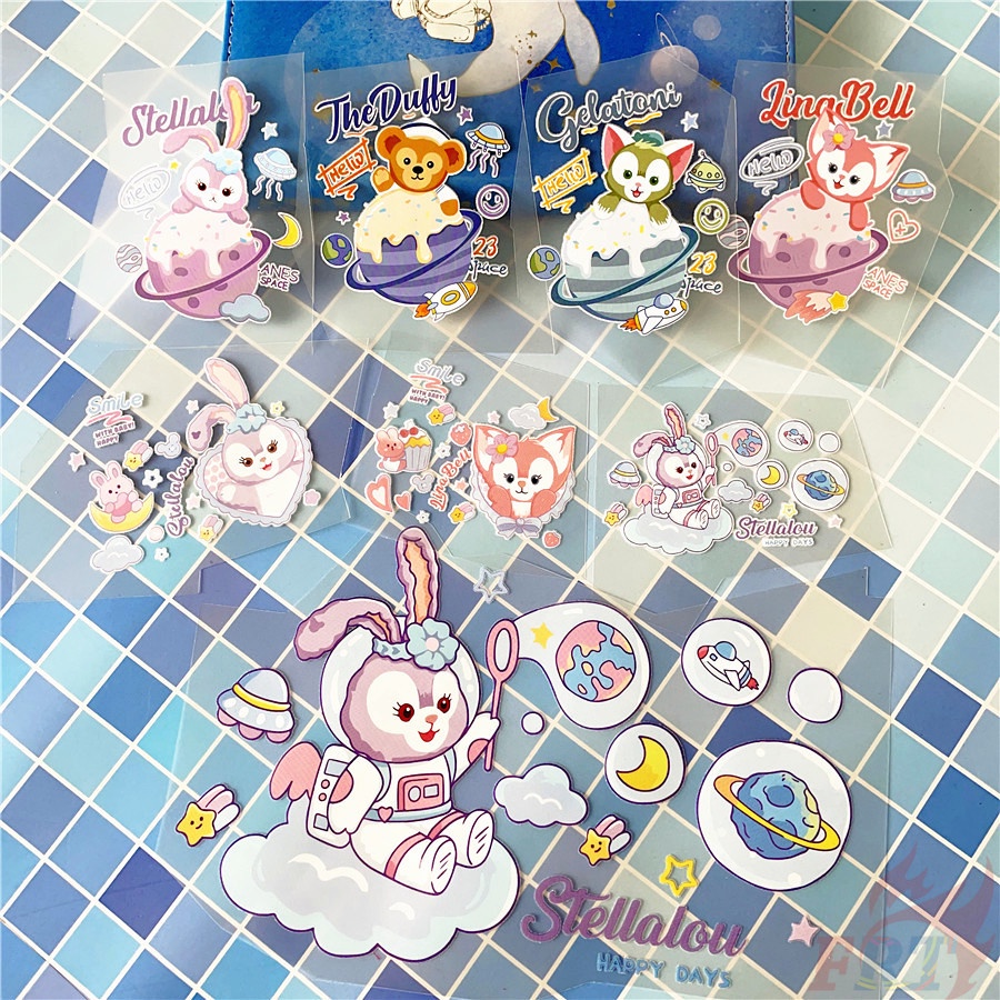 ◆ Sticker Dán Trang Trí Xe Ô Tô Tellalou / LinaBell / Duffy / Gelatoni ◆ 1 Miếng Dán Nhiệt Trang Trí