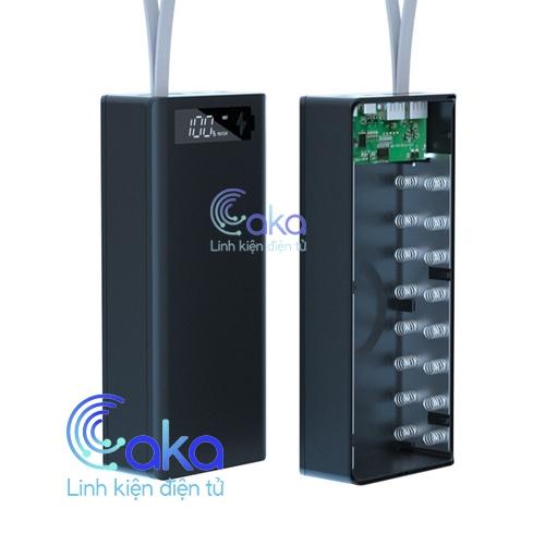 Box sạc dự phòng 16 cell 18650 sạc nhanh không dây (Không pin)
