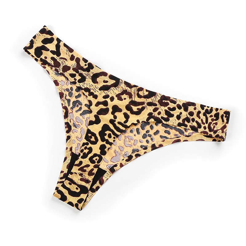 Bộ 3 quần lót lọt khe ZXYOUPING họa tiết da báo độc đáo plus size M-Xxl