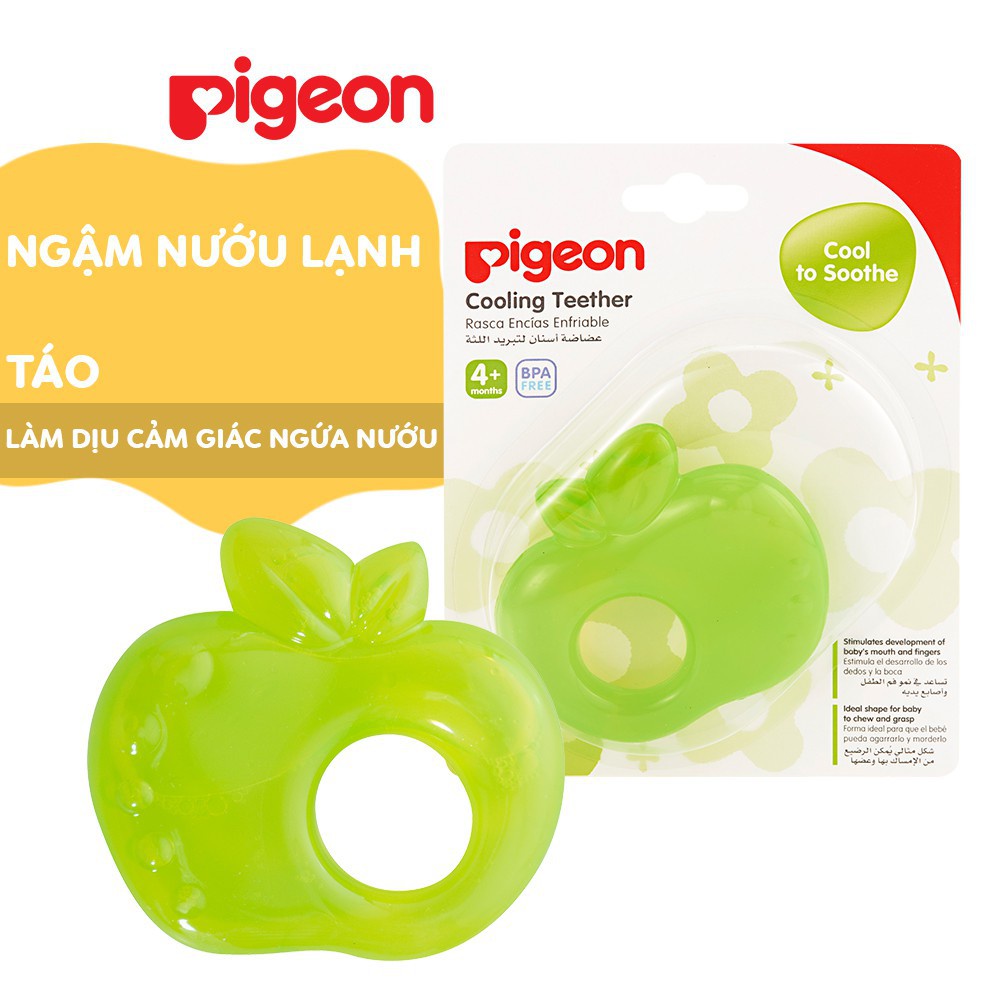 Ngậm nướu lạnh Pigeon táo / dâu / cà rốt cho bé từ 4 tháng tuổi