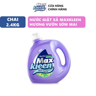 Chai Nước Giặt Xả MaxKleen Hương Vườn Sớm Mai 2,4kg (MỚI)