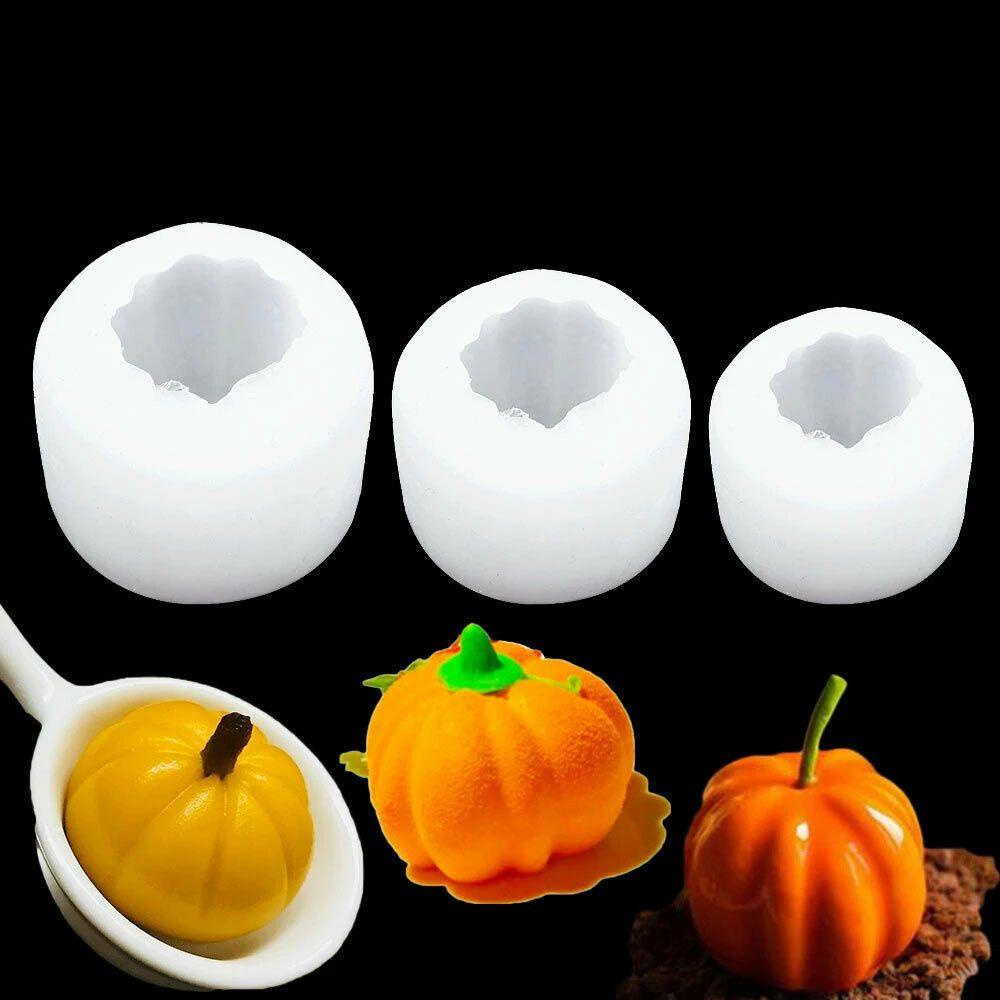 Khuôn Làm Bánh / Xà Phòng Hình Bí Ngô 3D Bằng Silicone