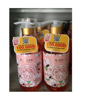 Sữa tắm thiên nhiên purite hoa anh đào