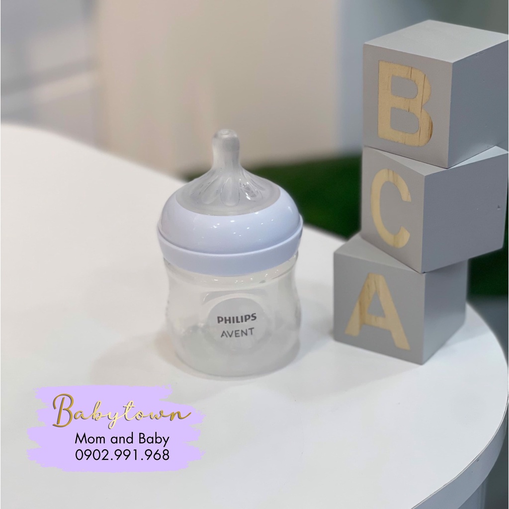 Bình sữa đôi Philips Avent Natural 125ml / 260ml  bằng nhựa PP, không có BPA