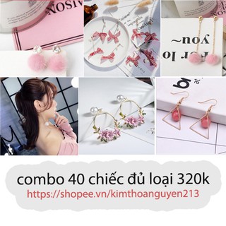 Combo sỉ 20 chiếc bông tai đủ loại sỉ 8k/1 đôi