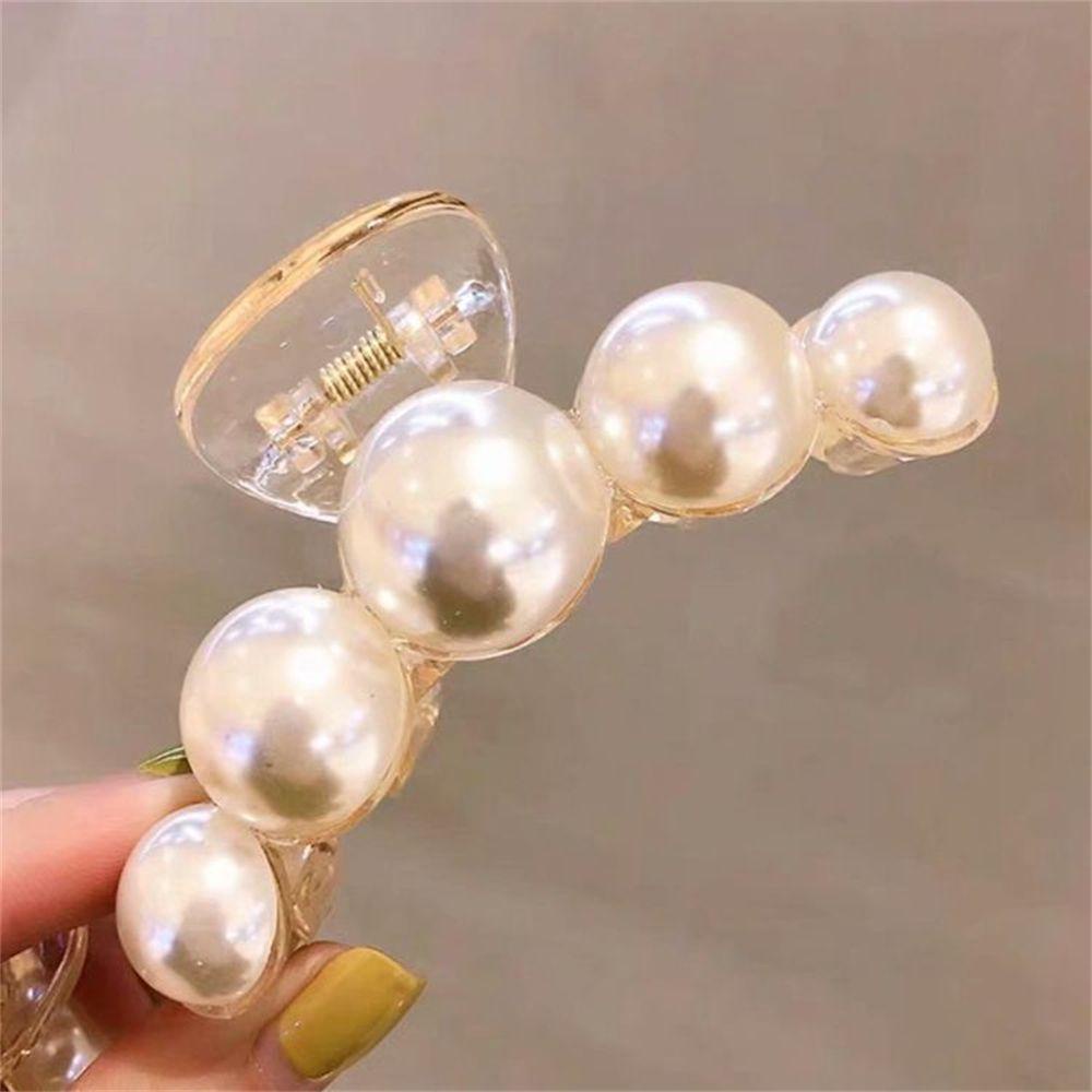Kẹp Tóc Càng Cua Đính Ngọc Trai Thanh Lịch Cho Nữ
