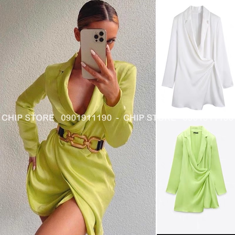 VÁY PHA LỤA NHÚN BODY ZARA XUẤT DƯ XỊN SIÊU SEXY
