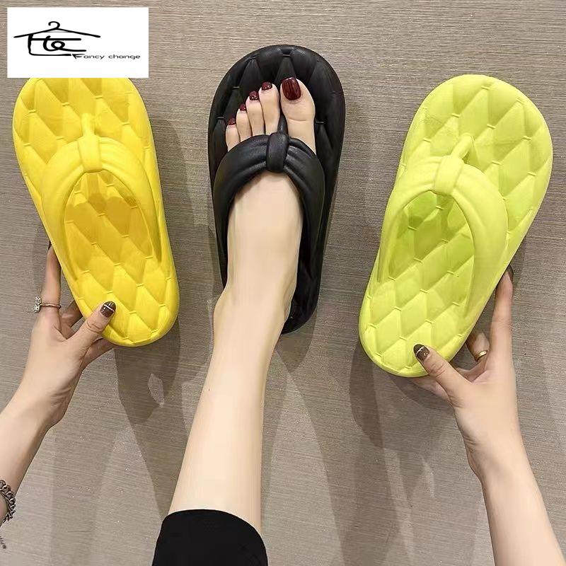 Dép Xỏ Ngón Đế Dày Chống Trượt Thời Trang Đi Biển Mùa Hè Dành Cho Nữ