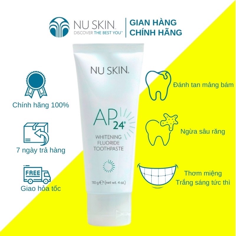 Kem đánh răng trắng sáng AP24 Nuskin Whiteing Flouride Toothpaste