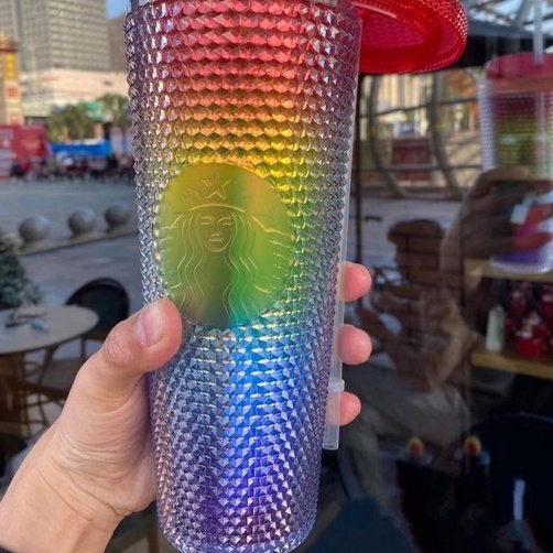 🔥Còn hàng 🔥 chính hãng trong Số lượng có hạn Cốc rơm có thể tái sử dụng của Starbucks Dòng Sầu riêng Frosted Dòng kim cương Studded Cup Cốc Starbucks