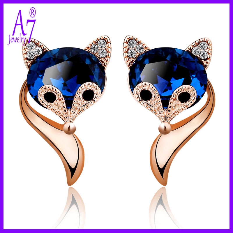 Bông tai mạ bạc 925 đính pha lê thời trang Hàn Quốc thanh lịch cho nữ