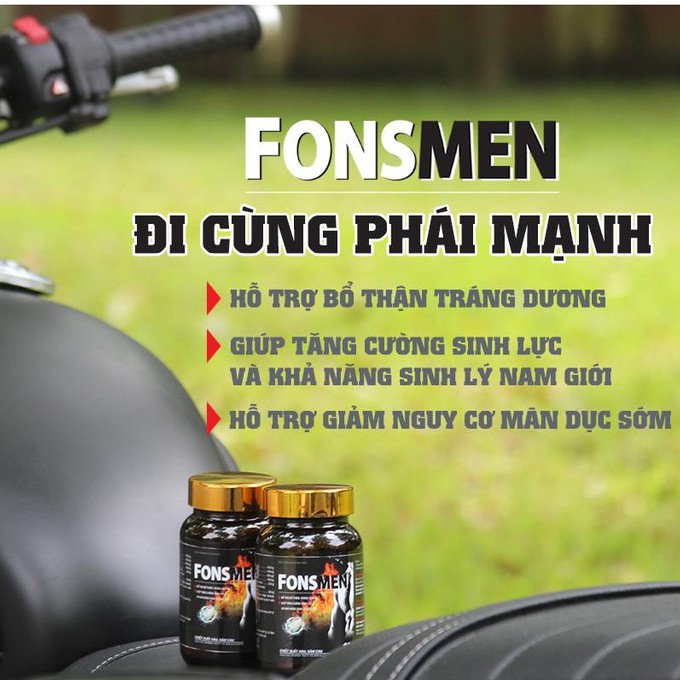 Viên Uống Hỗ Trợ Tăng Cường Sinh Lý Nam Fonsmen - Hộp 30 viên Hàng Chính Hãng Công Ty