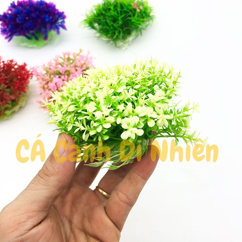 Mô hình cây rong CỎ CHÙM bằng nhựa trang trí hồ cá cảnh