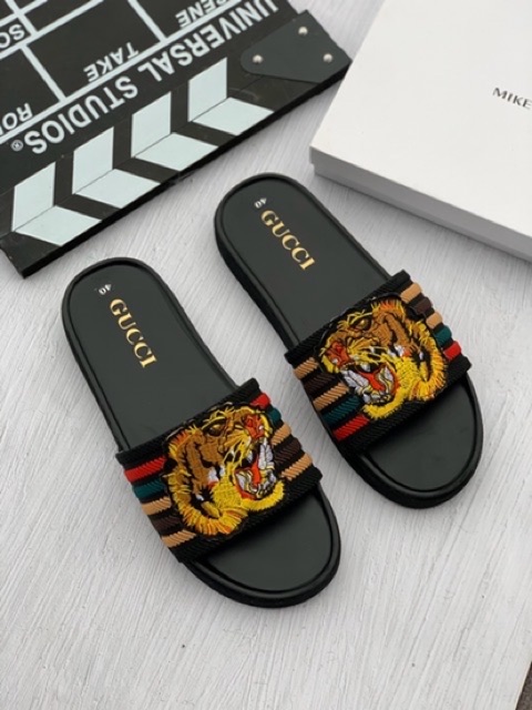 (10 MẪU) Dép nam thời trang mặt da 10 phối màu chữ NY, Đính Kim Sa Vàng, Mác ong thổ cẩm, màu cực sang chảnh | BigBuy360 - bigbuy360.vn