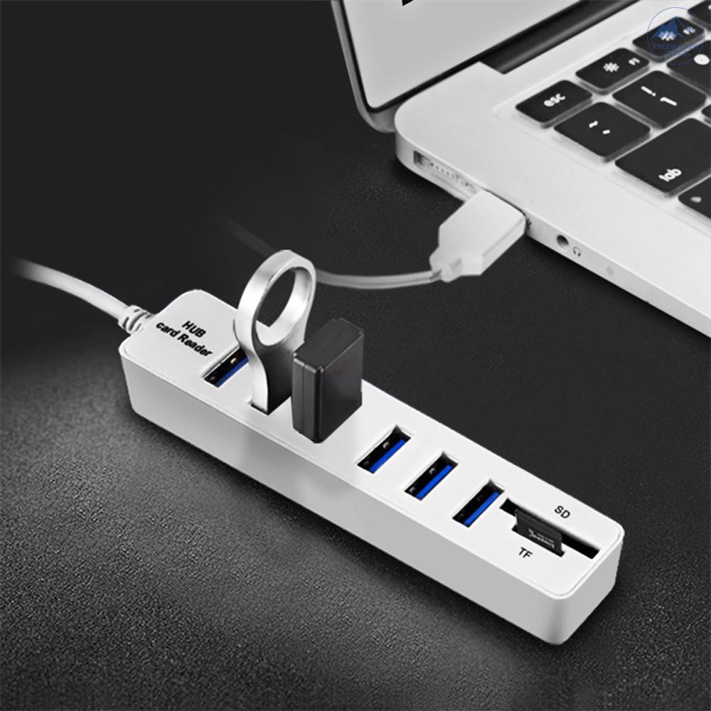 Thiết bị chia USB 2.0 tốc độ cao tích hợp đầu đọc thẻ SD TF 3/6 cổng lựa chọn JDL-HSD8